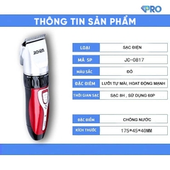 Tông đơ cắt tóc JICHEN sạc điện BẢO HÀNH 1 ĐỔI 1