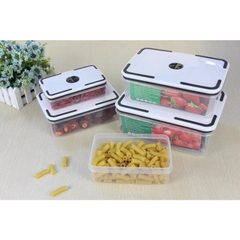 SET 5 hộp lạnh đựng thực phẩm chữ nhật loại 1 nắp cực chặt