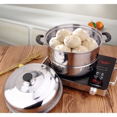 Nồi hấp 3 tầng inox cao cấp