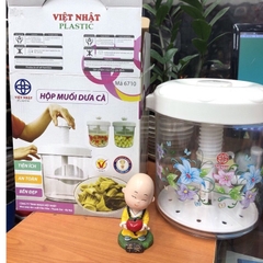 Hộp muối dưa cà Việt Nhật 5 Lít muối mọi loại dưa giòn, ngon không váng