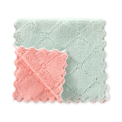 Khăn lau đa năng bếp, bát đĩa đa năng hai mặt loại to 15x26cm