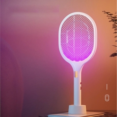 Vợt muỗi tích hợp đèn led tự động thu hút diệt muỗi thế hệ mới