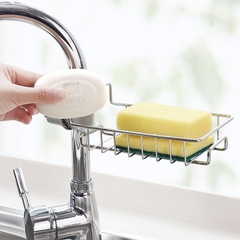 Giá cài vòi inox 304 để dụng cụ cọ xoong nồi, dẻ rửa bát