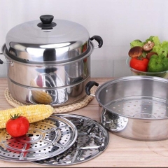 Nồi hấp 3 tầng inox cao cấp