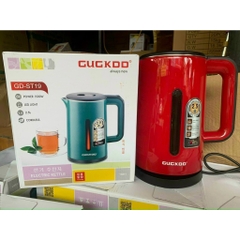 Giảm giá gốc Ấm siêu tốc GUGKOO 1,8L màu đỏ mận lõi inox 2 lớp siêu cấp
