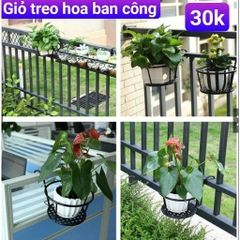 Giá treo hoa ban công sơn tĩnh điện chống rỉ
