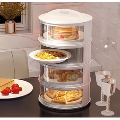 Bộ lồng bàn 5 tầng gấp gọn siêu tiện dụng