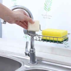 Giá cài vòi inox 304 để dụng cụ cọ xoong nồi, dẻ rửa bát