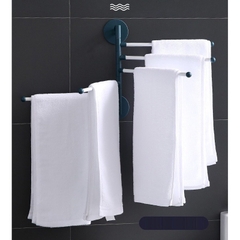 Giá treo khăn 5 nhánh xoay 180 sịn sò tặng kèm 2 móc treo đồ