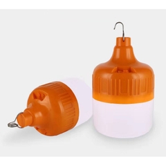 Bóng đèn LED tích điện 100w có móc treo tặng kèm bộ sạc full pin dùng đến 6h