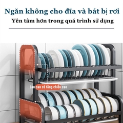Kệ bát Phú Khang kèm khay hứng nước loại 2, 3 tầng siêu sịn- hoàn tiền nếu không ưng