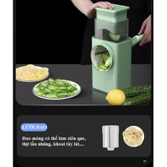 Máy thái, cắt, bào sợi rau củ quả 4 in 1 đa năng cực kỳ tiện dụng cho công việc bếp