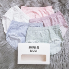 Set 5 quần lót Muji kháng khuẩn hàng xuất Nhật freesize, co giãn 4 chiều