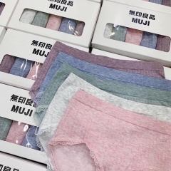 Set 5 quần lót Muji kháng khuẩn hàng xuất Nhật freesize, co giãn 4 chiều