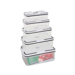 SET 5 hộp lạnh đựng thực phẩm chữ nhật loại 1 nắp cực chặt