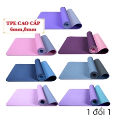 Thảm tập gym, yoga 2 lớp cao cấp, siêu dày và êm