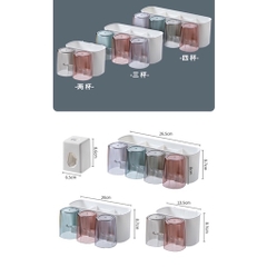 COMBO full bộ kệ nhả kem 4 cốc phong cách Hàn Quốc