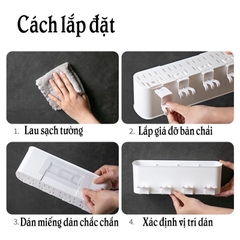 COMBO full bộ kệ nhả kem 4 cốc phong cách Hàn Quốc