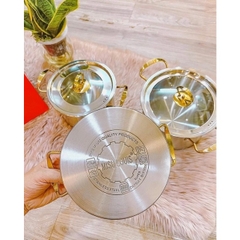 Bộ nồi 3 đáy 6 chi tiết MISU LOUIS cao cấp dùng cho mọi loại bếp