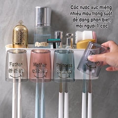 COMBO full bộ kệ nhả kem 4 cốc phong cách Hàn Quốc