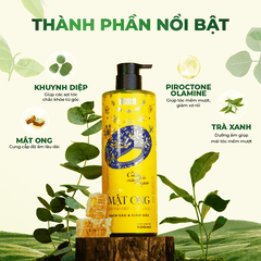 Bộ Đôi Gội Xả Mật Ong NARA 500ML Hỗ Trợ Mọc Tóc, Phục Hồi Hư Tổn Và Cải Thiện Tình Trạng Gàu Ngứa