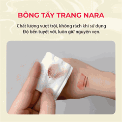 Bông Tẩy Trang Cotton Pads NARA 3 Lớp 160 Miếng