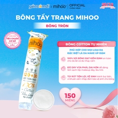 Bông tẩy trang Mihoo túi 150 miếng tròn