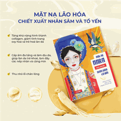 Mặt Nạ Lụa Trẻ Hoá Cấp Ẩm Da NARA Nhân Sâm Tổ Yến