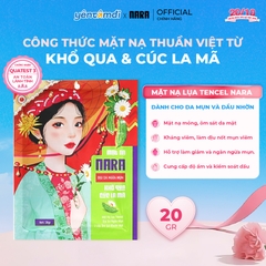 Mặt Nạ Lụa Giảm Mụn Mờ Thâm Dịu Da NARA Khổ Qua Cúc La Mã