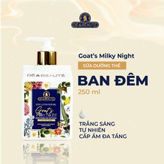Sữa Dưỡng Thể Mềm Mịn Ban Đêm Dê la Beauté Hương Nước Hoa Sáng Trắng Dưỡng Ẩm Đa Tầng 250ML