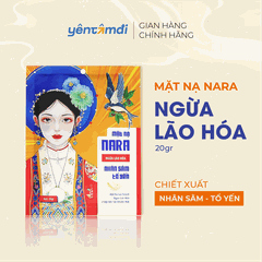 Mặt Nạ Lụa Trẻ Hoá Cấp Ẩm Da NARA Nhân Sâm Tổ Yến