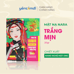 Mặt Nạ Lụa Dưỡng Trắng Cấp Ẩm Da NARA Nano Nghệ Mật Ong