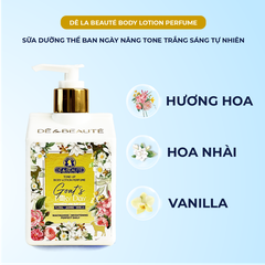 Sữa Dưỡng Thể Tone Up Nâng Tông Ban Ngày Dê la Beauté Hương Nước Hoa Sáng Trắng Dưỡng Ẩm Đa Tầng 250ML