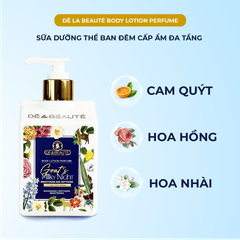 Sữa Dưỡng Thể Mềm Mịn Ban Đêm Dê la Beauté Hương Nước Hoa Sáng Trắng Dưỡng Ẩm Đa Tầng 250ML