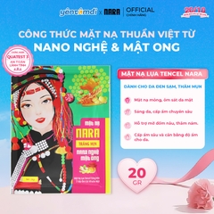 Mặt Nạ Lụa Dưỡng Trắng Cấp Ẩm Da NARA Nano Nghệ Mật Ong