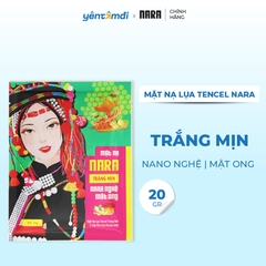 Mặt Nạ Lụa Dưỡng Trắng Cấp Ẩm Da NARA Nano Nghệ Mật Ong