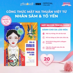 Mặt Nạ Lụa Trẻ Hoá Cấp Ẩm Da NARA Nhân Sâm Tổ Yến