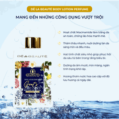 Sữa Dưỡng Thể Mềm Mịn Ban Đêm Dê la Beauté Hương Nước Hoa Sáng Trắng Dưỡng Ẩm Đa Tầng 250ML