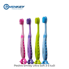 Bàn chải đánh răng trẻ em Pesitro Smiley Ultra Soft 3-5 tuổi