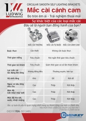 Mắc cài tự đóng cánh cam cải tiến Ludwig