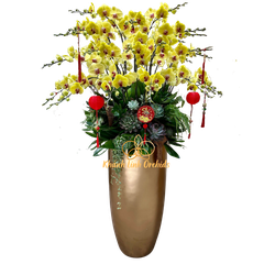 Lan Hồ Điệp Vàng Thịnh Vượng 36 Cành - HDV029