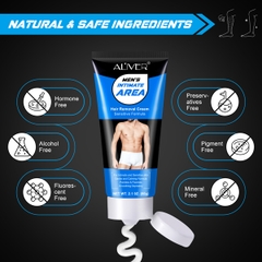 Kem tẩy lông cánh tay, nách, chân, ngực, vùng kín không đau cho nam Aliver Men's Intimate Hair Removal Cream