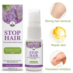 Xịt tẩy lông tự nhiên và ức chế mọc lại Aliver Stop Hair Growth Inhibitor Spray