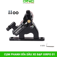 Cụm phanh đĩa dầu xe đạp IIIRPO 01 kèm đĩa phanh 160mm