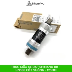 Trục giữa xe đạp SHIMANO BB - UN300 cốt vuông - 123mm