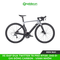 Xe đạp đua TWITTER T8 Pro R7120 -24S-D- Ghi đông Carbon - Vành nhôm