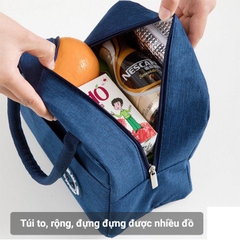 Túi Đựng Hộp Cơm Trưa Dung Tích Lớn, Túi Đựng Hộp Cơm Văn Phòng Nhỏ Gọn, Dễ Thương Có Quai Xách Tiện Lợi