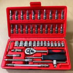 Bộ Dụng Cụ Mở Bulong Ốc Vít Đa Năng 46 Chi Tiết, Không Han Gỉ Hàng Mới, Bộ Dụng Cụ Sửa Chữa Oto Xe Máy 46 Món Đa Năng