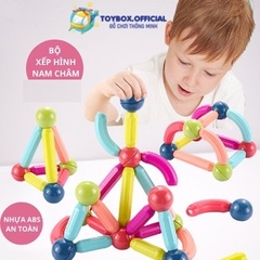 Bộ Đồ Chơi Xếp Hình Nam Châm 36 Chi Tiết, Xếp Hình Lego Thông Minh Cho Bé, Đồ Chơi Trẻ Em Phát Triển Trí Tuệ
