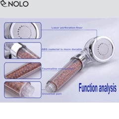 Vòi Sen Đá Khoáng Tăng Áp Nano Chất Liệu Inox Kèm Dây